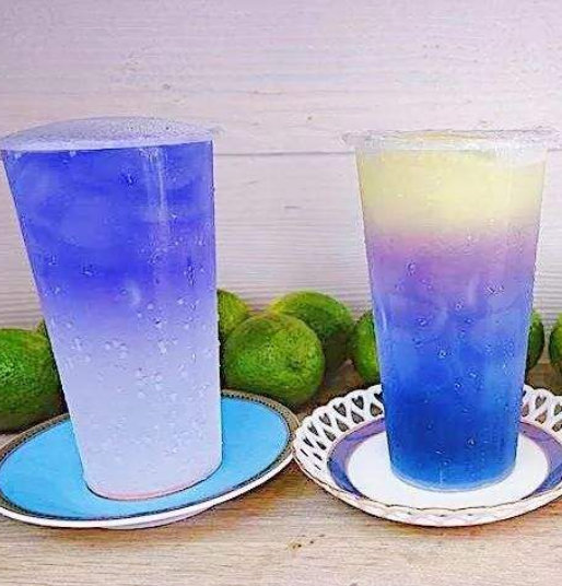 蓝色分层饮料的制作方法与技巧