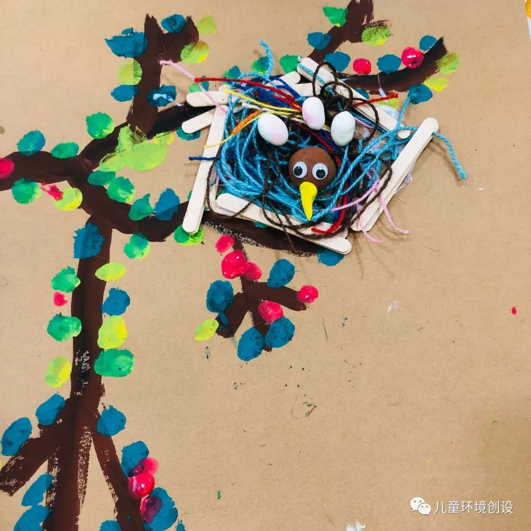 幼儿园美术教案——创意手工，用鸡毛制作美术作品